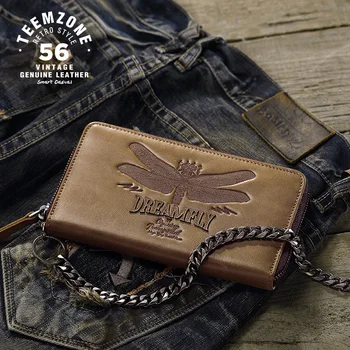 Brand High Quality Men Chain Long Wallet Genuine Leather Casual Zipper Organizer Wallet Card Holder Real Leather Man Clutch J20
Brand High Quality Men Chain Long Wallet Genuine Leather Casual Zipper Organizer Wallet Card Holder Real Leather Man Clutch J20