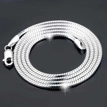 925 Silver Chain Necklace for Male/ Female, Sterling Silver Octagonal Snake Chain Necklace, Choker Necklace
925 Silver Chain Necklace for Male/ Female, Sterling Silver Octagonal Snake Chain Necklace, Choker Necklace
