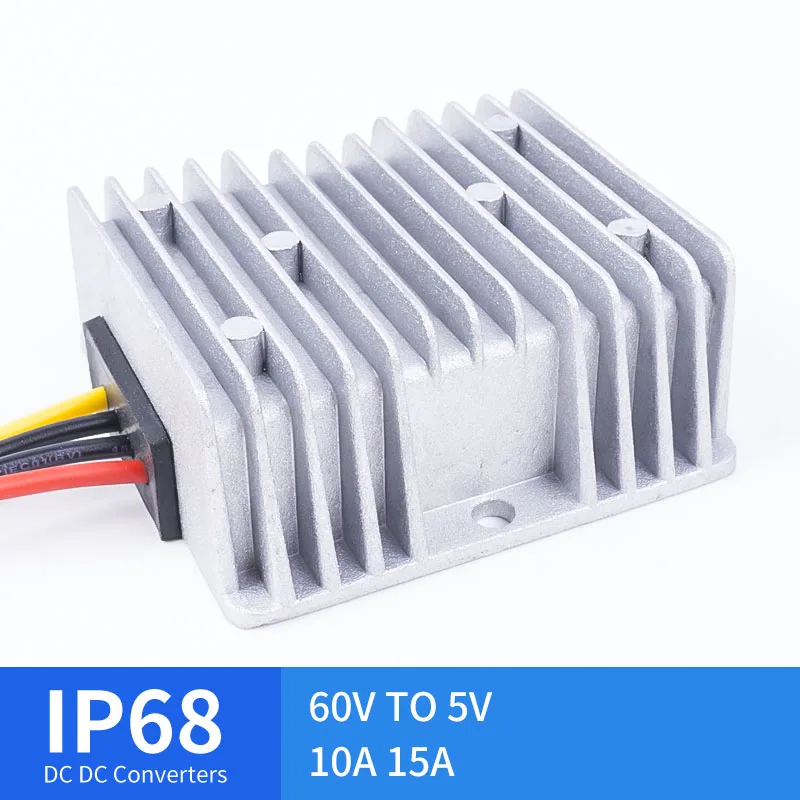 Mini 60V TO 5V 10A 15A DC Step-Down Converter Stepped DC Waterproof Converter Golf Cart Reducer High Quality RCNUN CE RoHS
Mini 60V TO 5V 10A 15A DC Step-Down Converter Stepped DC Waterproof Converter Golf Cart Reducer High Quality RCNUN CE RoHS