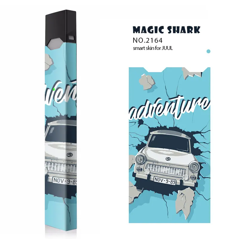Magic Shark Classic Car Motorcycle 10 Types PVC Sticker Case Cover Wrap Film for Juul 2019 New Arrival
Magic Shark Classic Car Motorcycle 10 Types PVC Sticker Case Cover Wrap Film for Juul 2019 New Arrival