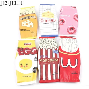 Kawaii Snack pencil case PU Leather Egg Cheese pencil bag for school pen box Organizer office school supplies escolar bag
Kawaii Snack pencil case PU Leather Egg Cheese pencil bag for school pen box Organizer office school supplies escolar bag