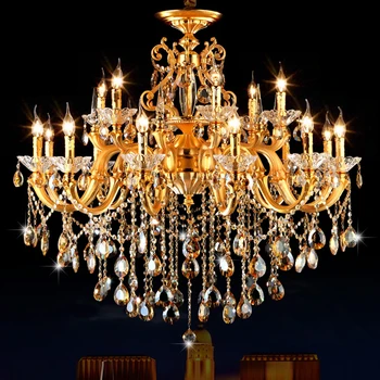 Gold Chandelier Classic LED Crystal Chandeliers Ceiling Living Room Chandelier Lighting Modern Lighting Fixture Chandeliers
Gold Chandelier Classic LED Crystal Chandeliers Ceiling Living Room Chandelier Lighting Modern Lighting Fixture Chandeliers