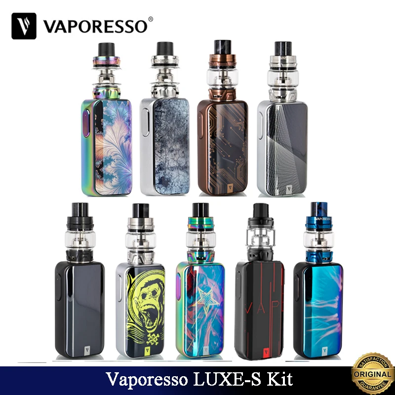 

Original Vaporesso Luxe S Kit With SKRR S Tank 8ml TC Box Mod 220W QF Meshed QF Strip Coil E-Cig Vape VS Vaporesso LUXE Kit Vape