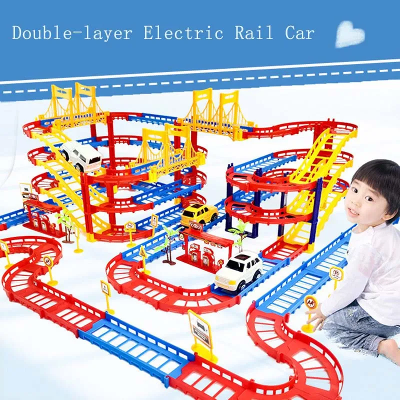 45PCS/set Electric Racing rail car kids train track model toy baby Railway Track Racing Road Transportation Building Slot Sets
45PCS/set Electric Racing rail car kids train track model toy baby Railway Track Racing Road Transportation Building Slot Sets