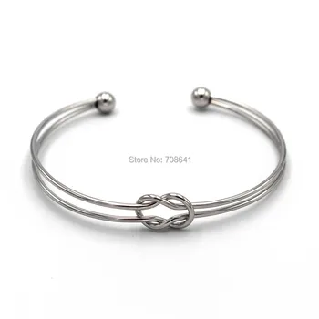 65mm Stainless Steel Open Cuff Bangle Simple Double Wire Knotted Bracelet Smooth NO Fade
65mm Stainless Steel Open Cuff Bangle Simple Double Wire Knotted Bracelet Smooth NO Fade