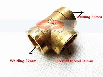 Brass wire socket 1/2" ,Two head welding 22mm to 22mm engineering/three way thread connection pipe joint
Brass wire socket 1/2" ,Two head welding 22mm to 22mm engineering/three way thread connection pipe joint