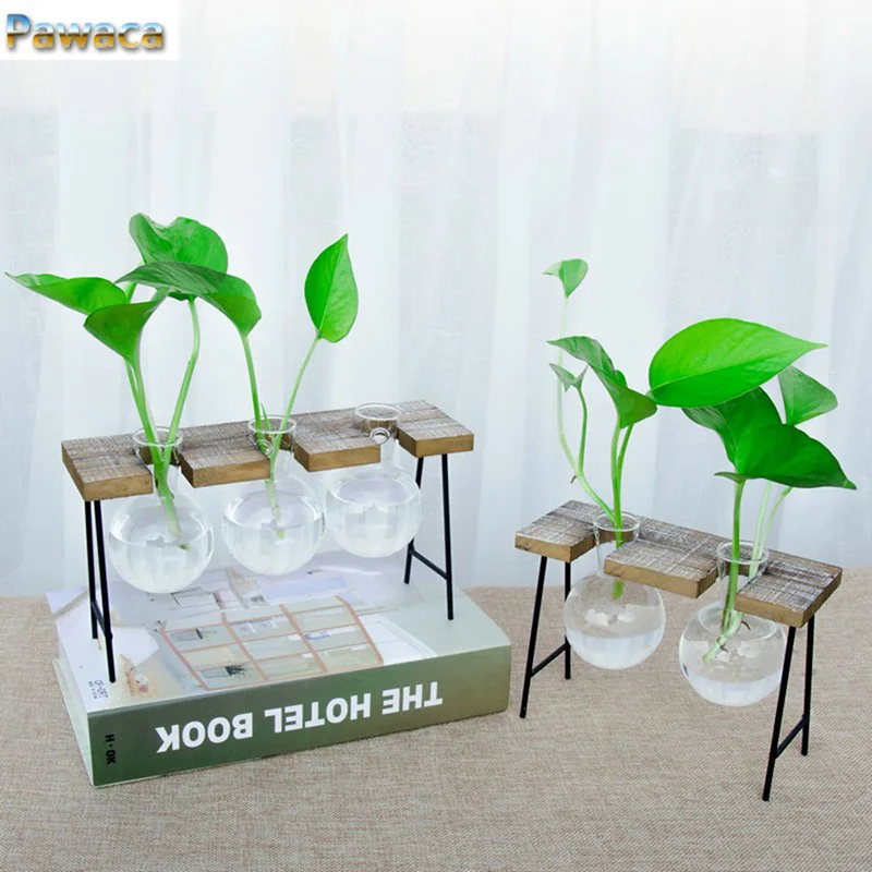 Creative Hydroponic Plant Transparent Vase Wooden Frame Vase Decoration Glass Tabletop Plant Bonsai Decor flower vase
Creative Hydroponic Plant Transparent Vase Wooden Frame Vase Decoration Glass Tabletop Plant Bonsai Decor flower vase