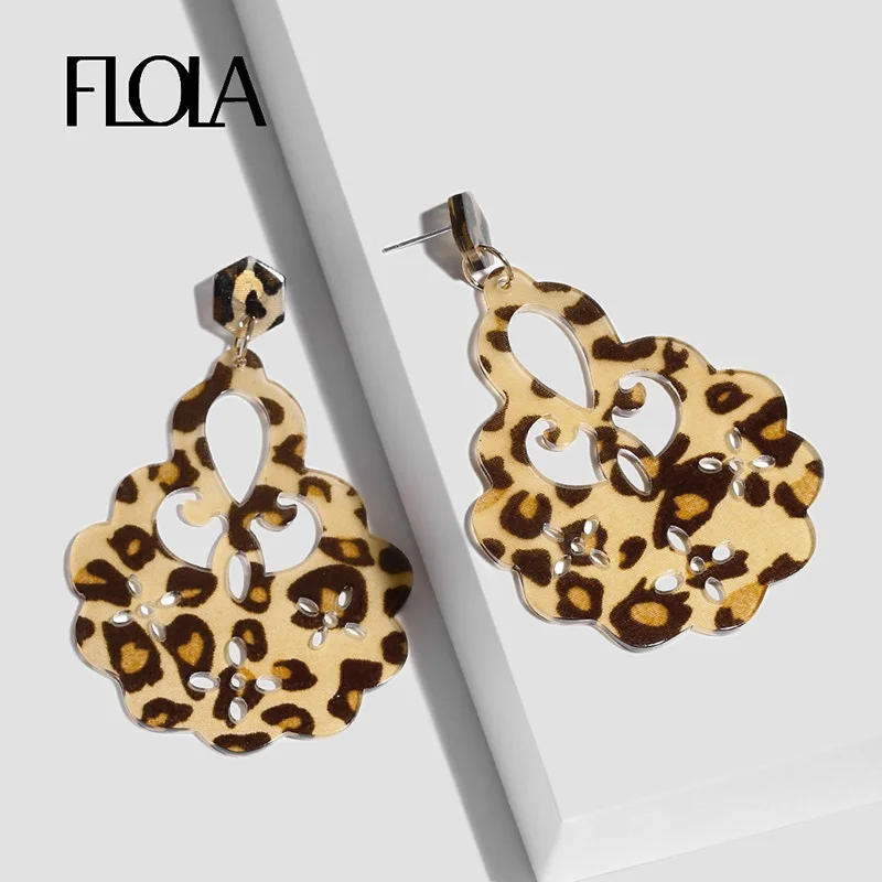 FLOLA Resin Large Dangle Earrings Geometric Chandelier Party Earrings Designer Inspired Jewelry Woman Tiger Oorbellen ersp55
FLOLA Resin Large Dangle Earrings Geometric Chandelier Party Earrings Designer Inspired Jewelry Woman Tiger Oorbellen ersp55