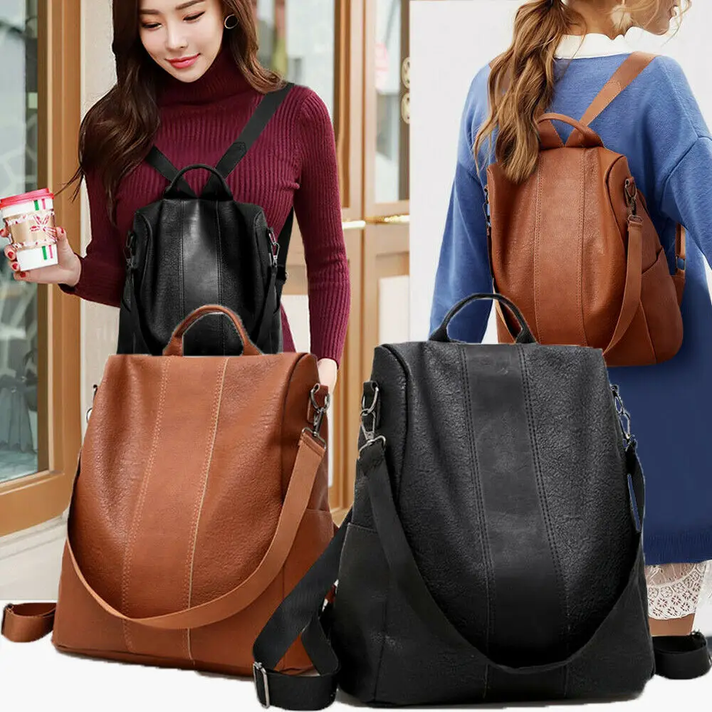 2019 New Style Solid Backpacks Women’s Leather Backpack Anti-Theft Rucksack School Shoulder Bag Black Brown
2019 New Style Solid Backpacks Women’s Leather Backpack Anti-Theft Rucksack School Shoulder Bag Black Brown