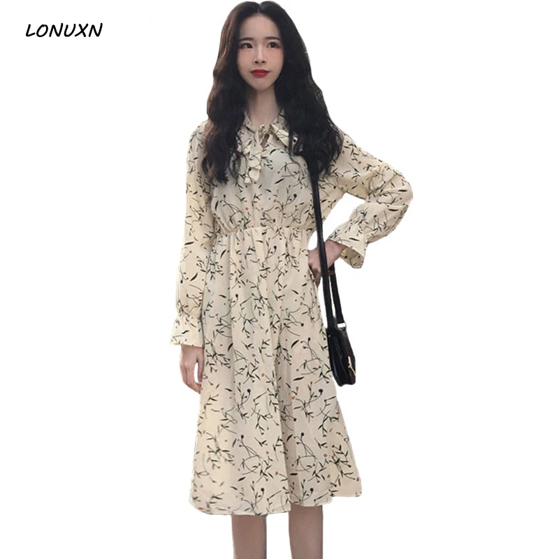 high quality autumn high quality Female Korean version Vintage Floral girl Chiffon Lace dress Slim comfortable A-Line Full dress
high quality autumn high quality Female Korean version Vintage Floral girl Chiffon Lace dress Slim comfortable A-Line Full dress