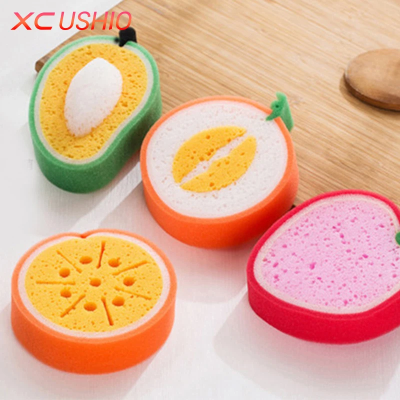 4pcs/set Cute Fruit Shape Microfiber Sponge Scouring Pad Cleaning Cloth Strong Remove Stains Thickened Sponge Kitchen Tools
4pcs/set Cute Fruit Shape Microfiber Sponge Scouring Pad Cleaning Cloth Strong Remove Stains Thickened Sponge Kitchen Tools