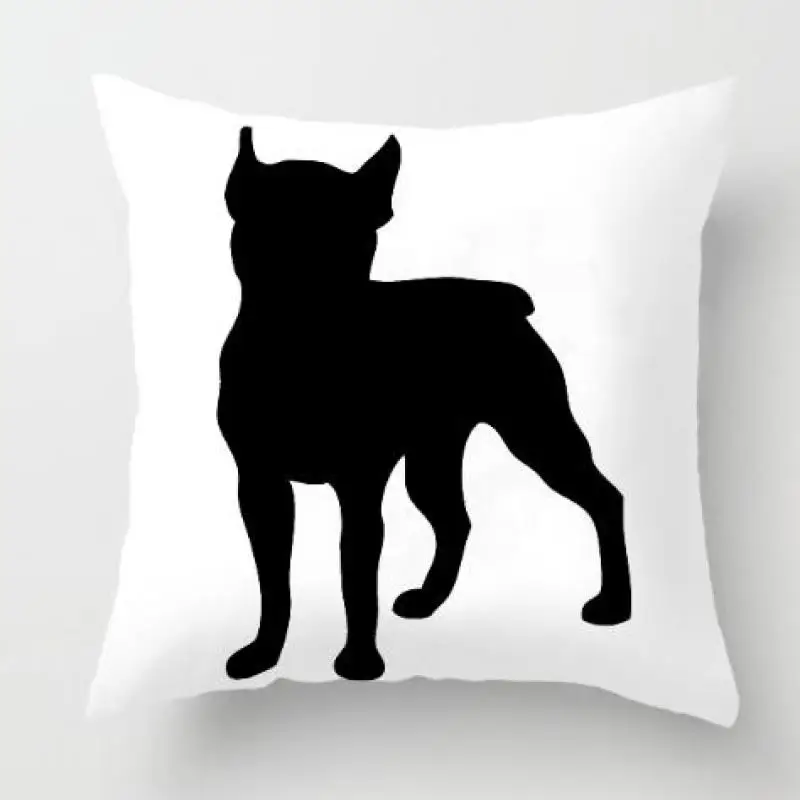 Black White Pillow Dog Plush Fabric French Bulldog Cushion Animal Famous Silhouette Germany Figure Almofada Decorativa For Car
Black White Pillow Dog Plush Fabric French Bulldog Cushion Animal Famous Silhouette Germany Figure Almofada Decorativa For Car
