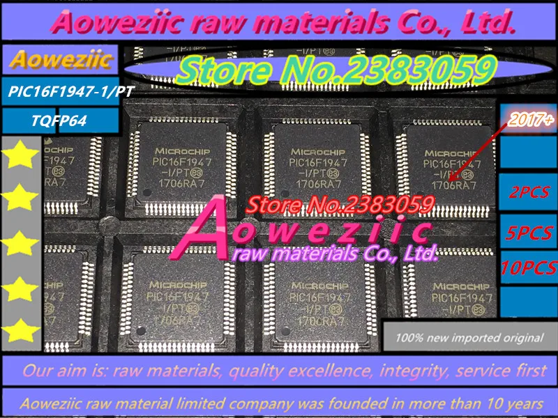 Aoweziic 2017 + 100% новый импортный оригинальный микроконтроллер PIC16F1947-I/PT PIC16F1947 TQFP-64 8 бит
Aoweziic 2017 + 100% новый импортный оригинальный микроконтроллер PIC16F1947-I/PT PIC16F1947 TQFP-64 8 бит