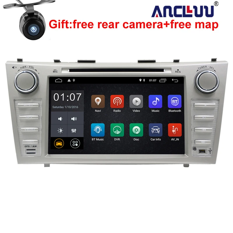 2G RAM 2 Din четырехъядерный 8 "Android 1 автомобильный DVD GPS навигатор для Toyota Camry 2007 2008 2009