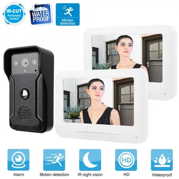 7 Inch LCD Video Door Phone Intercom Doorbell Kit Waterproof Home Entry System 1V2 waterproof smart door bell motion sensor bell
7 Inch LCD Video Door Phone Intercom Doorbell Kit Waterproof Home Entry System 1V2 waterproof smart door bell motion sensor bell
