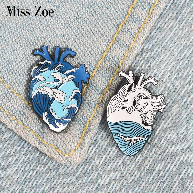 Ocean Wave Organ Heart Enamel Pins Custom Heart Whale Brooches Bag Clothes Lapel Pin Badge Blue Sea Beach Freedom Jewelry Gift
Ocean Wave Organ Heart Enamel Pins Custom Heart Whale Brooches Bag Clothes Lapel Pin Badge Blue Sea Beach Freedom Jewelry Gift