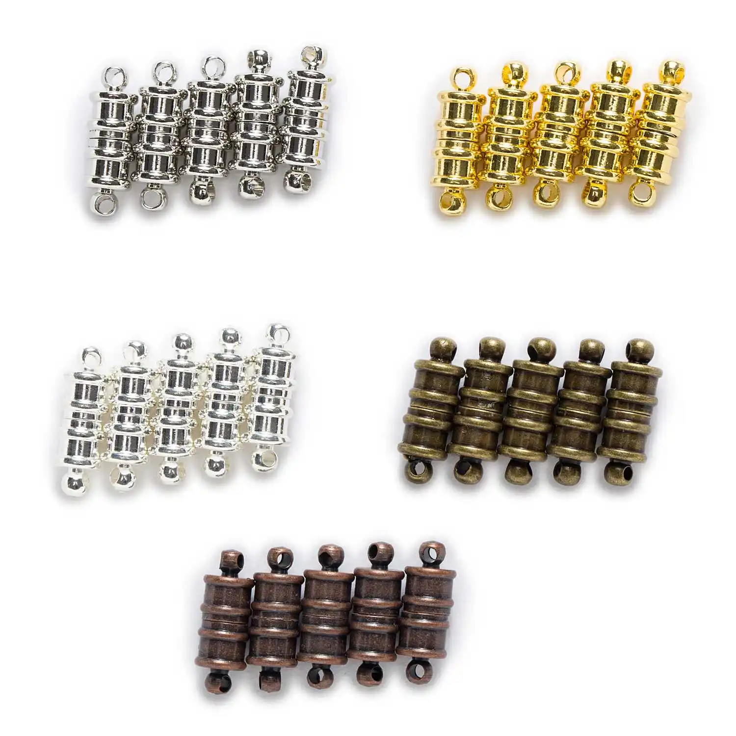 2 Sets Stripe Carved Barrel Magnetic Clasps Findings Jewelry Making Connectors Accessories 18x6mm
2 Sets Stripe Carved Barrel Magnetic Clasps Findings Jewelry Making Connectors Accessories 18x6mm