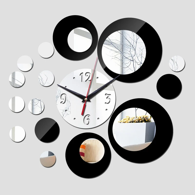 2016 новое поступление кварцевые акриловые настенные часы с большим цветком