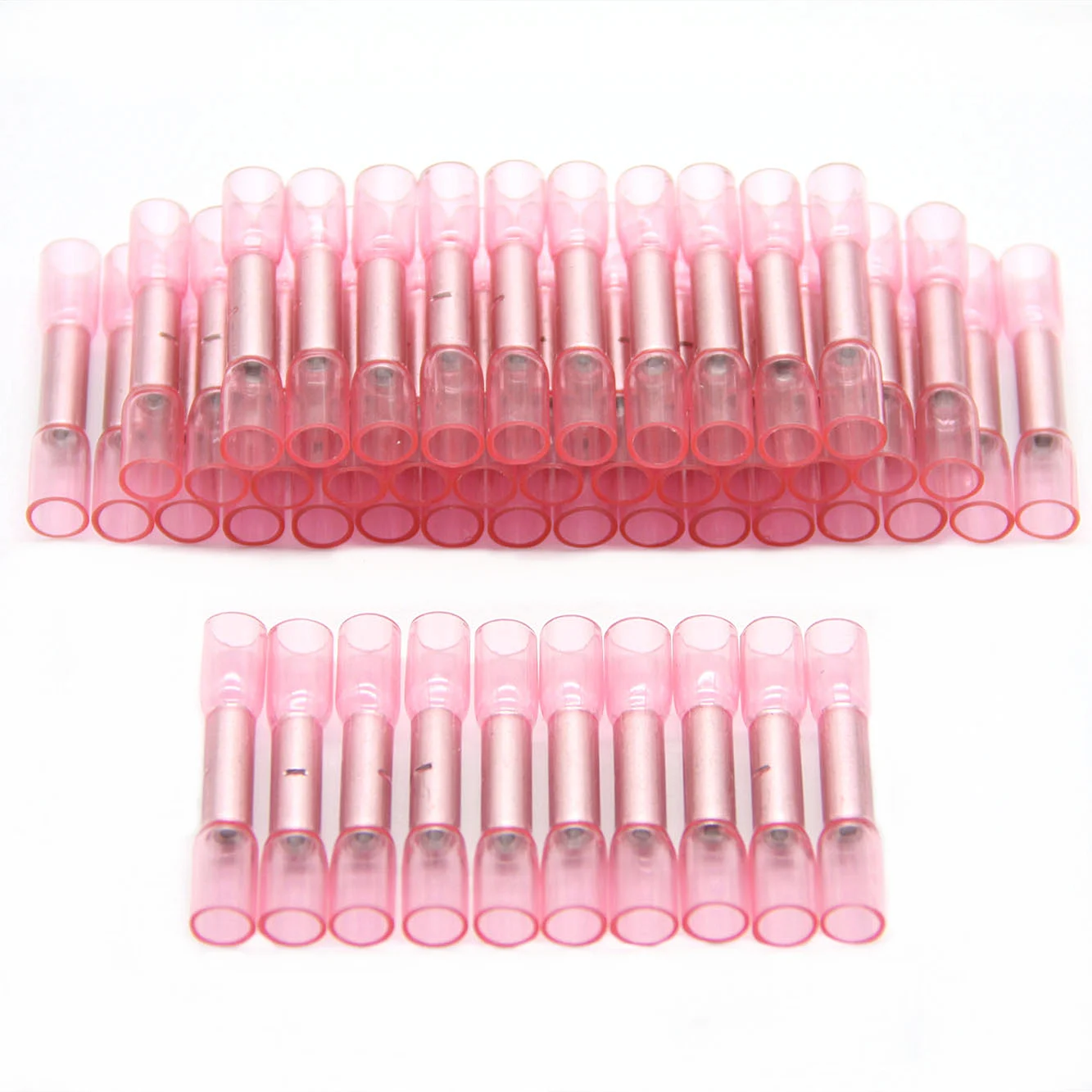 100PCS Heat Shrink Butt Terminals Red Waterproof Fully Insulated Seal Butt 22-18 AWG Electrical Wire Crimp Terminal Connectors
100PCS Heat Shrink Butt Terminals Red Waterproof Fully Insulated Seal Butt 22-18 AWG Electrical Wire Crimp Terminal Connectors