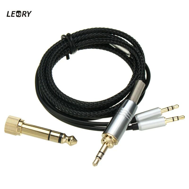 LEORY Replaceable 3.5MM&6.5MM Jack To 2 Jack Male AUX Cable For Hifiman HE400S HE-400I HE560/HE-350/HE1000/HE1000/V2 Headphones
LEORY Replaceable 3.5MM&6.5MM Jack To 2 Jack Male AUX Cable For Hifiman HE400S HE-400I HE560/HE-350/HE1000/HE1000/V2 Headphones