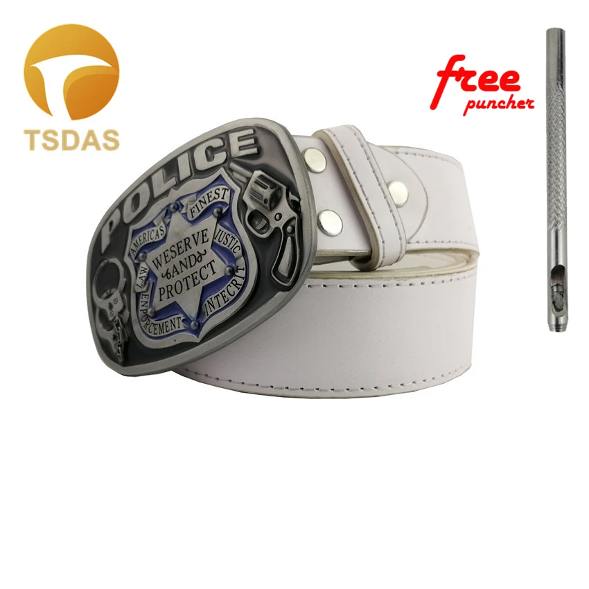 Colorful POLICE Pistol Handcuffs Metal Belt Buckle Suitable 4cm Wide Belt, Silver Belt Buckle Class Men's Gift
Colorful POLICE Pistol Handcuffs Metal Belt Buckle Suitable 4cm Wide Belt, Silver Belt Buckle Class Men's Gift