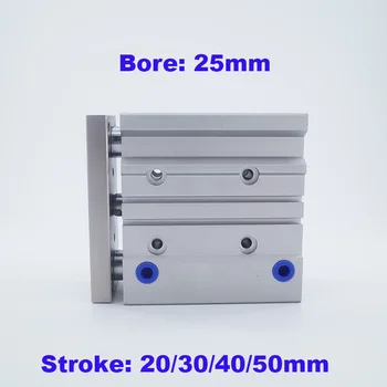 GOGO ATC Bore 25mm stroke 20/30/40/50mm compact guide cylinder MGPM Slide bearing/MGPL Ball bushing guided rod cylinder
GOGO ATC Bore 25mm stroke 20/30/40/50mm compact guide cylinder MGPM Slide bearing/MGPL Ball bushing guided rod cylinder