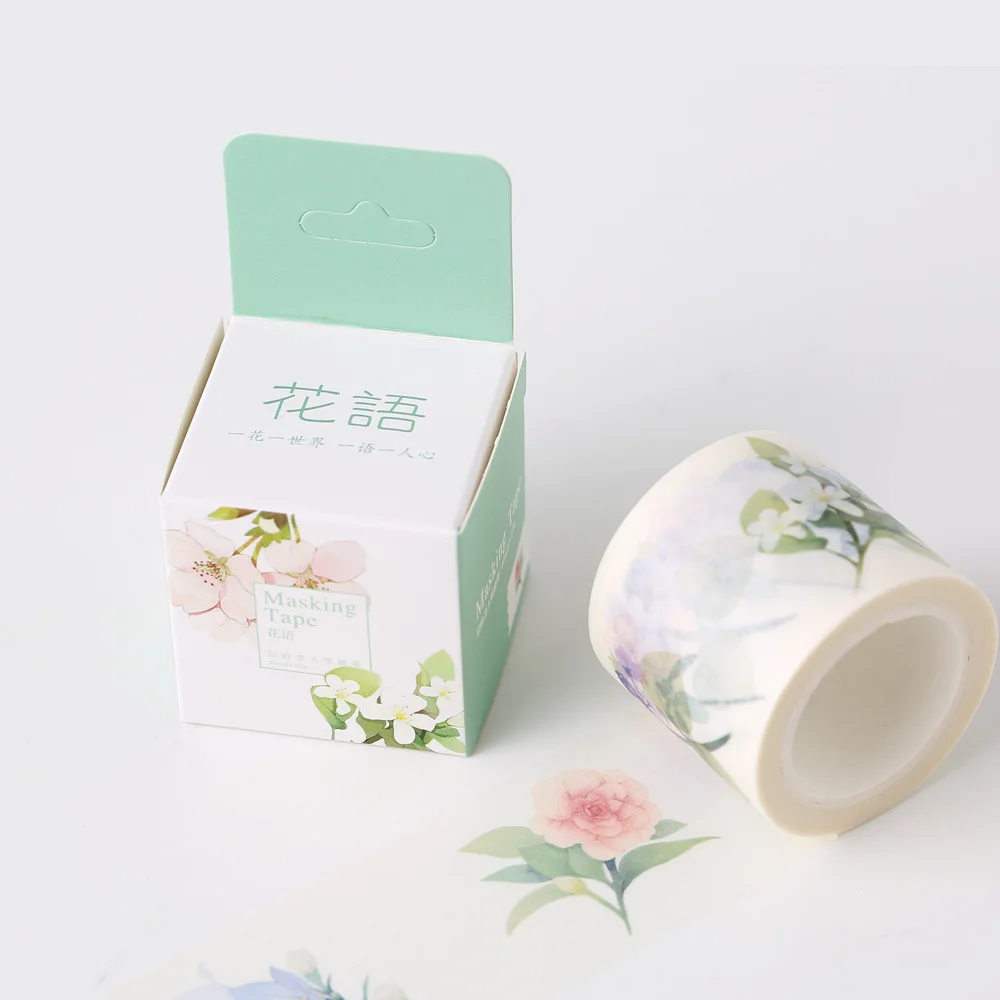 Beautiful 4cm*10m Wider Flower langage Washi Tape /Box packing/ Adhesive Tape DIY Scrapbooking Sticker Label Masking Tape
Beautiful 4cm*10m Wider Flower langage Washi Tape /Box packing/ Adhesive Tape DIY Scrapbooking Sticker Label Masking Tape