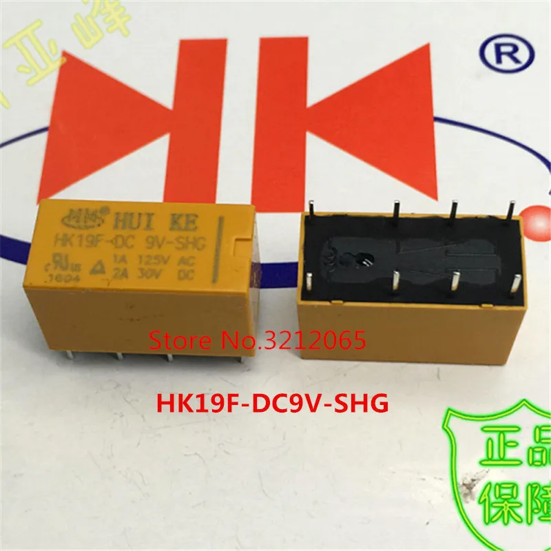 10PCS/lot Relay HK19F-DC9V-SHG HK19F-DC12V-SHG HK19F-DC24V-SHG 9V 12V 24V 1A 125AVC 2A 30VDC 8PIN New original
10PCS/lot Relay HK19F-DC9V-SHG HK19F-DC12V-SHG HK19F-DC24V-SHG 9V 12V 24V 1A 125AVC 2A 30VDC 8PIN New original