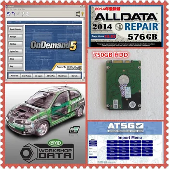 

2019 Alldata auto repair software alldata V10.53 + mitchell on demand + VIVID + ATSG in 750GB New HDD All data 4 IN 1