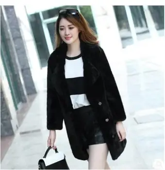 2017 Faux Fur Jacket For Womens Long Section Female Solid Color Casual Man-Made Fur Overcoats Casacos De Inverno Feminino K440
2017 Faux Fur Jacket For Womens Long Section Female Solid Color Casual Man-Made Fur Overcoats Casacos De Inverno Feminino K440