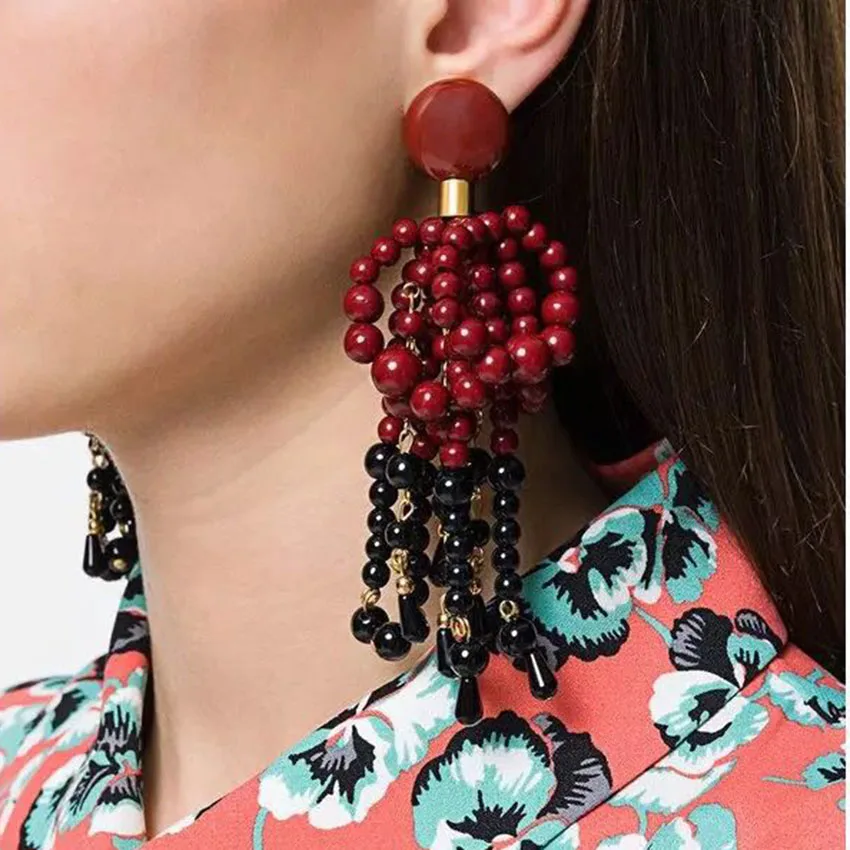 2018 Baroque Earrings Handmade Asymmetrical Stud Earrings Pearl Color Beads Beaded Fashion Earrings Boho Earrings 884
2018 Baroque Earrings Handmade Asymmetrical Stud Earrings Pearl Color Beads Beaded Fashion Earrings Boho Earrings 884