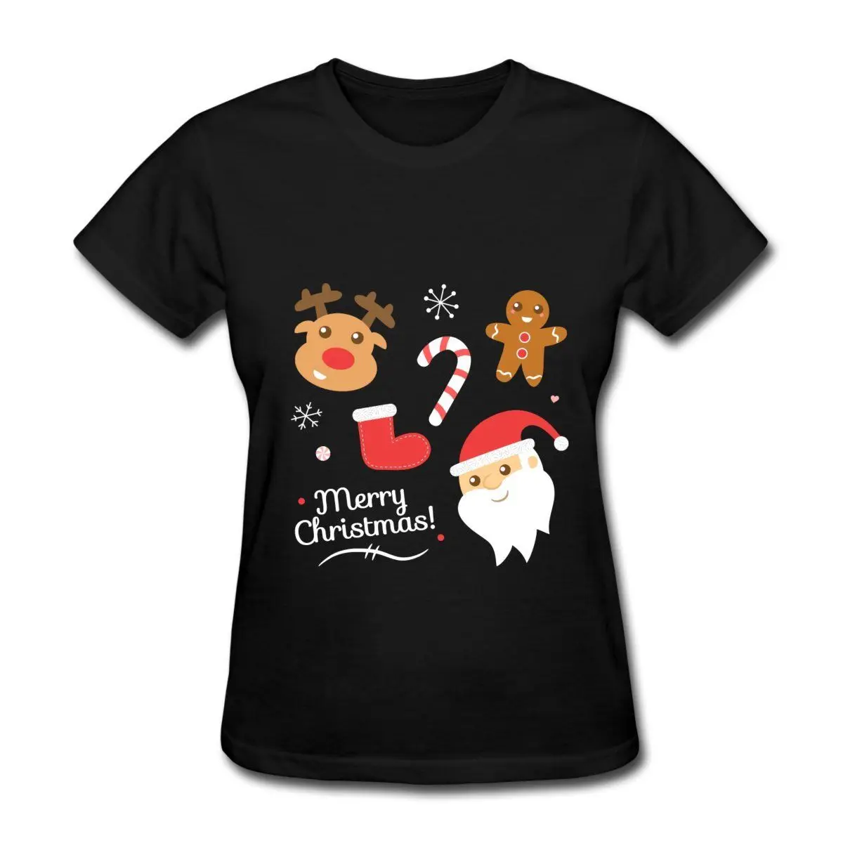 Merry Christmas Women's T-Shirt Kawaii Printed T Shirt Women Cotton For Lady Kawaii Korean Brand Cute Top Tee Printing
Merry Christmas Women's T-Shirt Kawaii Printed T Shirt Women Cotton For Lady Kawaii Korean Brand Cute Top Tee Printing