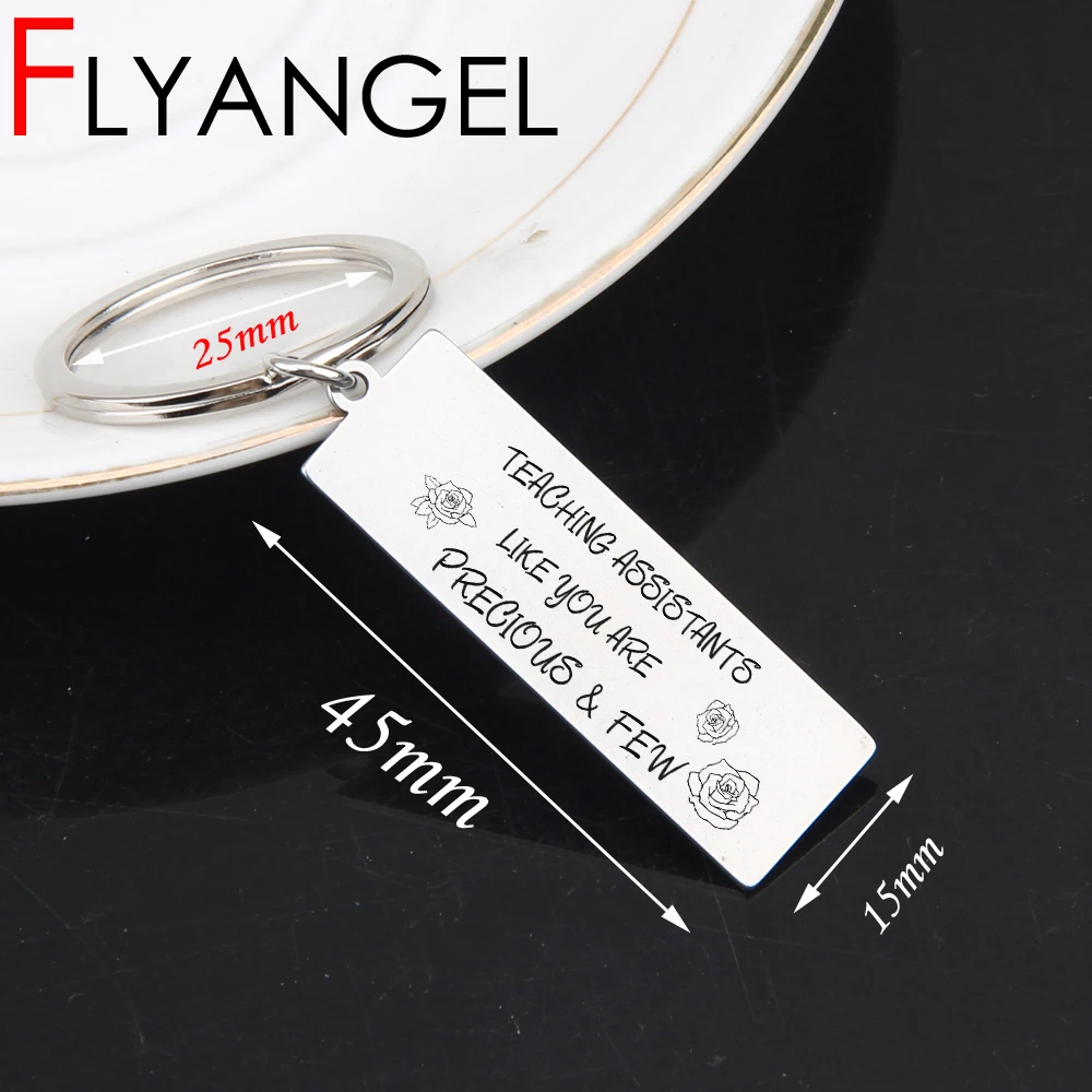 New Creative Engraved Keychain Teaching Assistant Like You Are Precious Few Cute Teachers' Day Keyring Jewelry Gift For Teacher
New Creative Engraved Keychain Teaching Assistant Like You Are Precious Few Cute Teachers' Day Keyring Jewelry Gift For Teacher