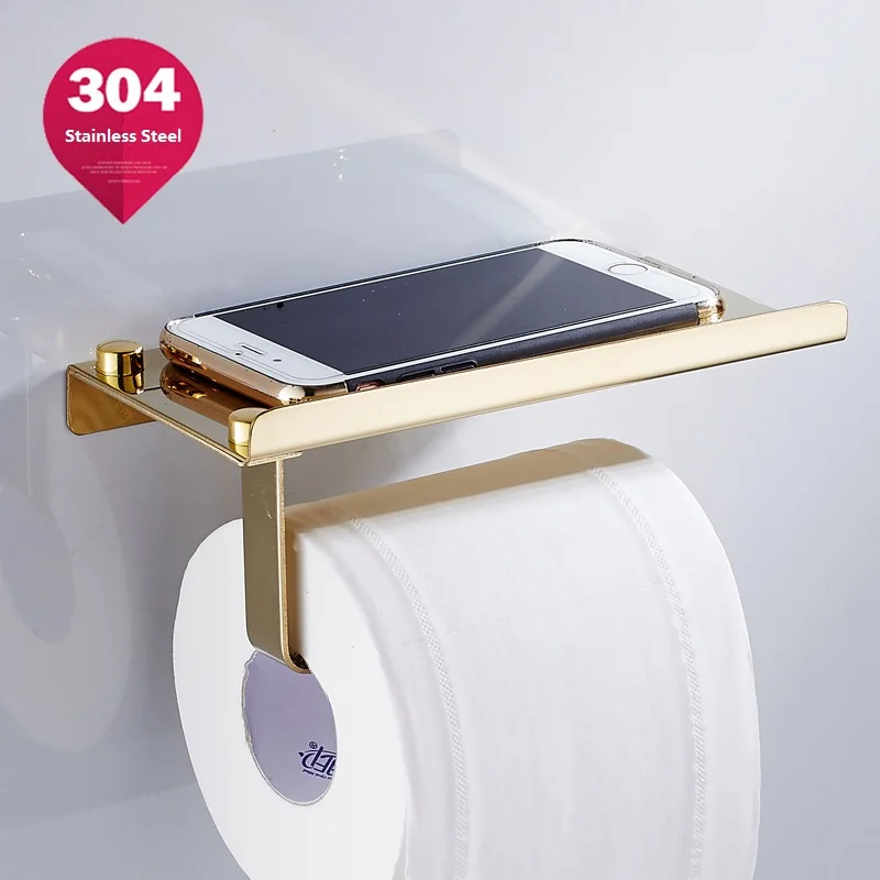 1 Pcs Creative Stainless Steel 304 Bathroom Paper Phone Holder Shelf Bathroom Towel Rack Toilet Roll Paper Holder Storage Racks
1 Pcs Creative Stainless Steel 304 Bathroom Paper Phone Holder Shelf Bathroom Towel Rack Toilet Roll Paper Holder Storage Racks