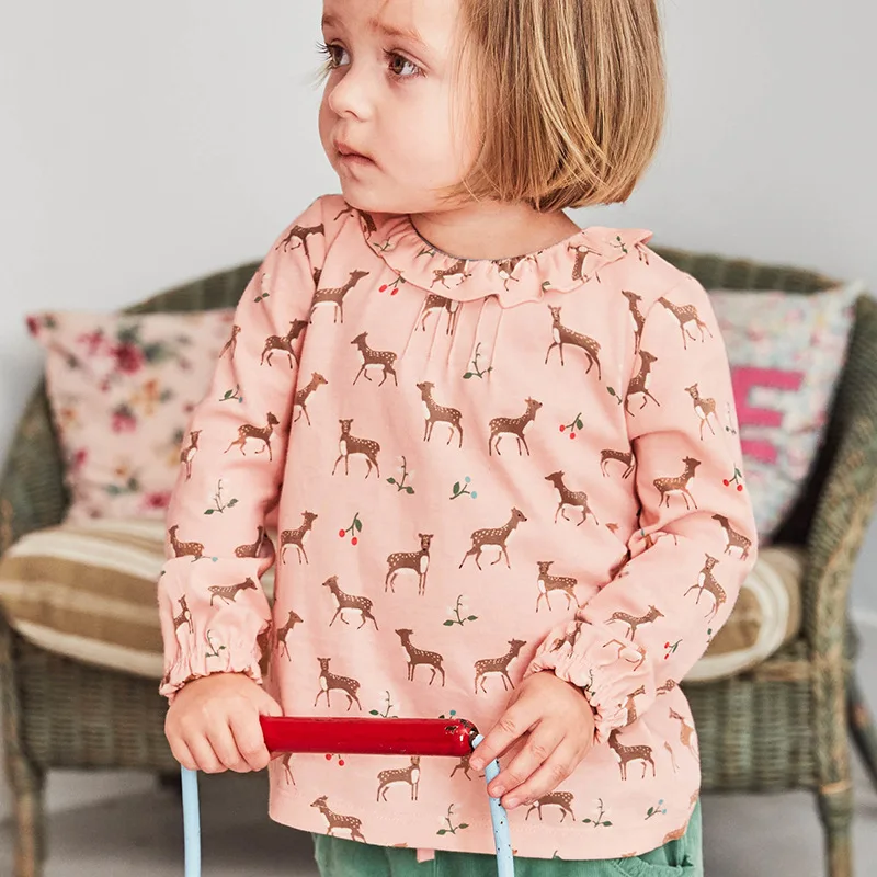 2018New style autumn casual clothes for girls children long sleeve pink printed with animal shirt cute princess T-shirt RQ-386
2018New style autumn casual clothes for girls children long sleeve pink printed with animal shirt cute princess T-shirt RQ-386