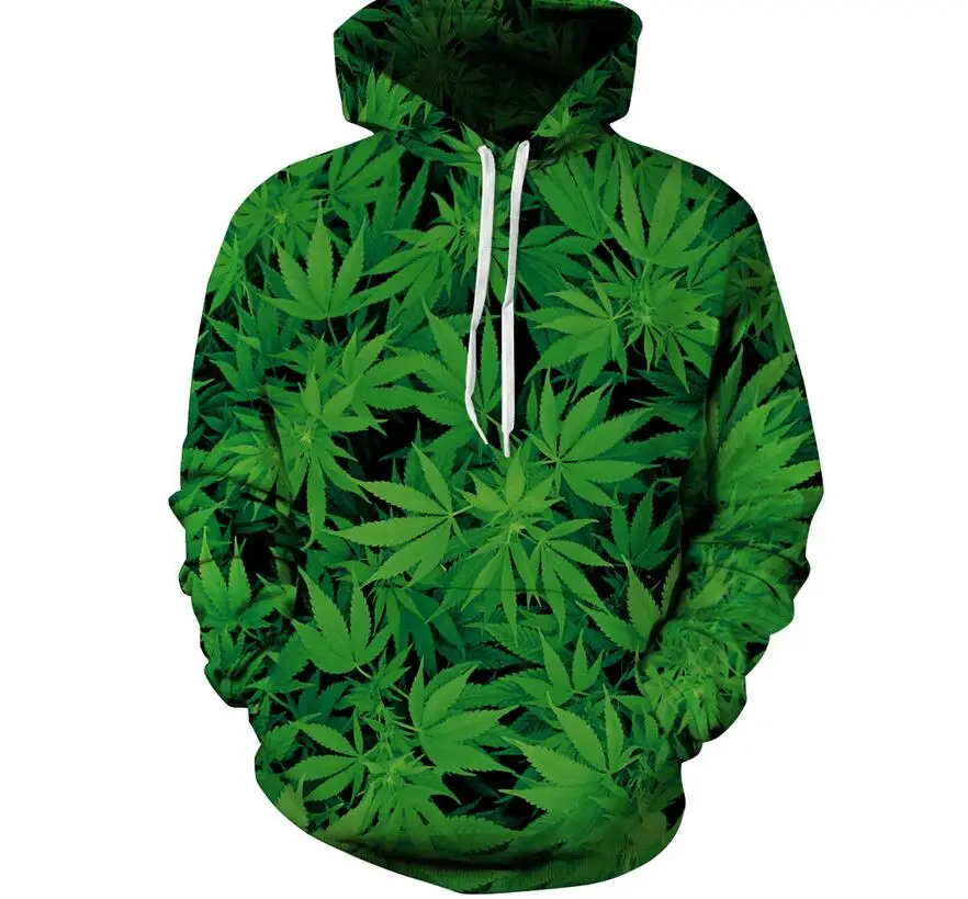 S-XXXL Autumn winter hoodies men women tracksuits 3D print green leaves sweatshirt casual hoody tops with pockets Plus size
S-XXXL Autumn winter hoodies men women tracksuits 3D print green leaves sweatshirt casual hoody tops with pockets Plus size
