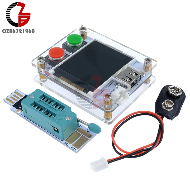 1.8" LCD Display MK-328 MK328 ATmega328p Diode Triode Capacitance Transistor Tester Mini USB With Transparent Case
1.8" LCD Display MK-328 MK328 ATmega328p Diode Triode Capacitance Transistor Tester Mini USB With Transparent Case