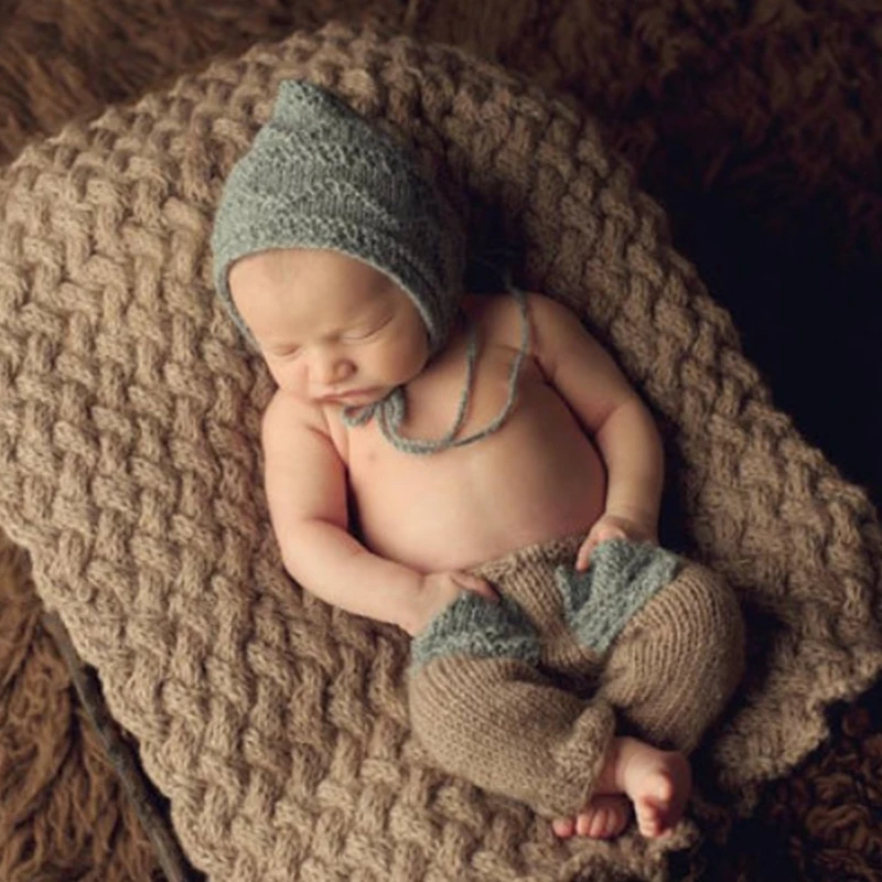 New 1Set Newborn Baby Cute Crochet Knit Costume Prop Outfits Photography Baby Hat Pants
New 1Set Newborn Baby Cute Crochet Knit Costume Prop Outfits Photography Baby Hat Pants