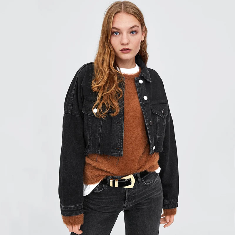 Fashion Ultra Short Spring Jacket Women Long Sleeve Basic Jean Coat 2019 New BF Style Loose Streetwear Jacket Jeans Feminino
Fashion Ultra Short Spring Jacket Women Long Sleeve Basic Jean Coat 2019 New BF Style Loose Streetwear Jacket Jeans Feminino