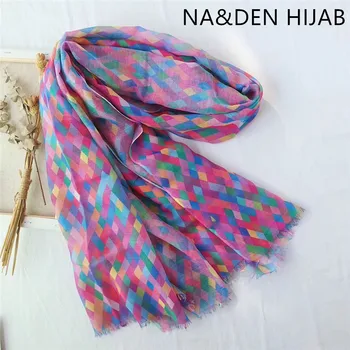 Personality geometry womens scarf cotton and hemp blue scarf muslim head Scarf/Hijab/wrap/sarong thin scarf 10pcs/lot hot
Personality geometry womens scarf cotton and hemp blue scarf muslim head Scarf/Hijab/wrap/sarong thin scarf 10pcs/lot hot