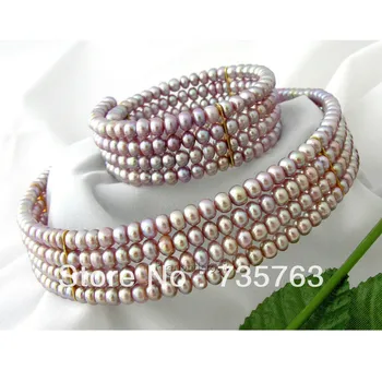 xiuli 00199 GENUINE MULTI STRAND 5MM LAVENDER CULTURED FRESHWATER PEARL NECKLACE BRACELET
xiuli 00199 GENUINE MULTI STRAND 5MM LAVENDER CULTURED FRESHWATER PEARL NECKLACE BRACELET