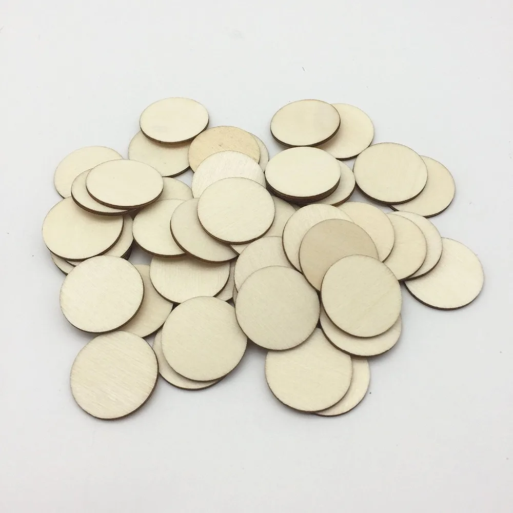 100pcs 25mm 1 inch Blank Wood Circle Coin Discs Pendants Round Wooden Disks Embellishments For Holiday Craft Supplies
100pcs 25mm 1 inch Blank Wood Circle Coin Discs Pendants Round Wooden Disks Embellishments For Holiday Craft Supplies