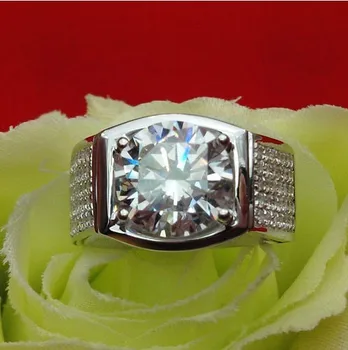 5Carat Big Stone Man Ring Reliable 18K 750 White Gold Wedding Ring Top Big Stone Solid AU750 Gold Ring For Men With Box
5Carat Big Stone Man Ring Reliable 18K 750 White Gold Wedding Ring Top Big Stone Solid AU750 Gold Ring For Men With Box