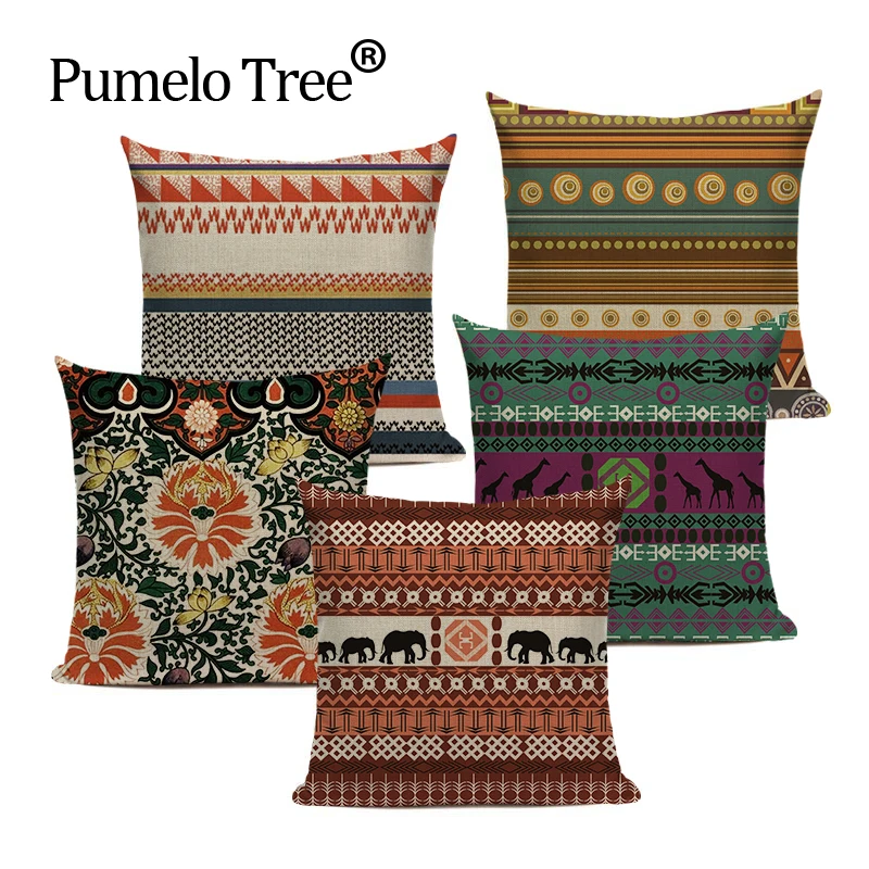 Custom Geometric Cushion Cover African National Stripe Bohemian Style Decorative Colourful Pillow Covers High Quality Pillowcase
Custom Geometric Cushion Cover African National Stripe Bohemian Style Decorative Colourful Pillow Covers High Quality Pillowcase