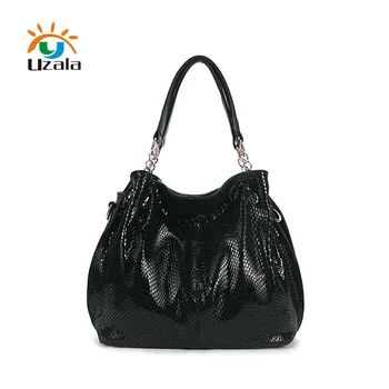 European and American fashion snake-grain large capacity single shoulder bag W3-119
European and American fashion snake-grain large capacity single shoulder bag W3-119