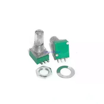 5pcs/lot RK097N 5K 10K 20K 50K 100K 500K B5K with a switch audio 3pin shaft 15mm amplifier sealing potentiometer In Stock
5pcs/lot RK097N 5K 10K 20K 50K 100K 500K B5K with a switch audio 3pin shaft 15mm amplifier sealing potentiometer In Stock