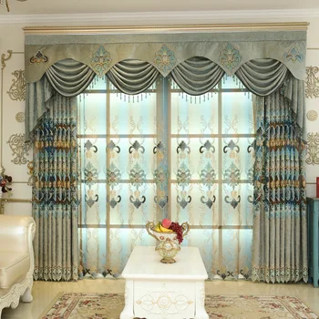 Luxurious Chenille Cloth Half Shading Curtains Jacquard Tulle For living Room Bedroom Kitchen Embroidered Curtains Custom Made
Luxurious Chenille Cloth Half Shading Curtains Jacquard Tulle For living Room Bedroom Kitchen Embroidered Curtains Custom Made
