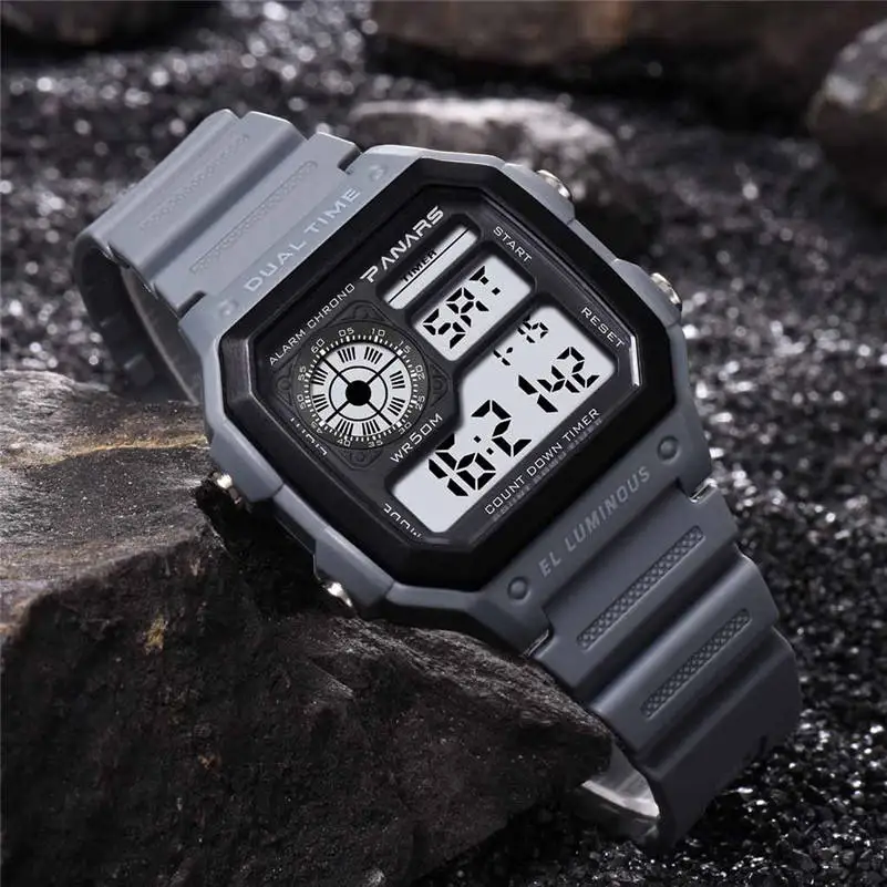 Mens Watches 2019 PANARS Brand Waterproof Date Time Personality Men's Multi Function LED Electronic Watch Relojes Hombre 661S4
Mens Watches 2019 PANARS Brand Waterproof Date Time Personality Men's Multi Function LED Electronic Watch Relojes Hombre 661S4