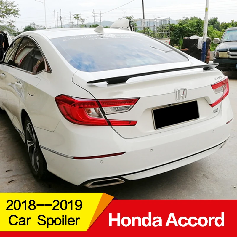 Use for Honda Accord spoiler 2018 2019 Year ABS material carbon black colour Car refitting Accessorie Without Perforation
Use for Honda Accord spoiler 2018 2019 Year ABS material carbon black colour Car refitting Accessorie Without Perforation