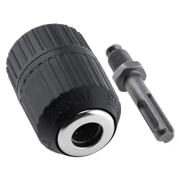 2-13mm Self-locking Keyless Wrench Drill Chuck Impact Hammer Conversion Drill Bit Holder with Round Handle Connecting Rod
2-13mm Self-locking Keyless Wrench Drill Chuck Impact Hammer Conversion Drill Bit Holder with Round Handle Connecting Rod